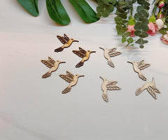 American Elm 30 Pcs Unfinished Wood Hummingbird Earring Blanks DIY Craft Kit MDF Jewelry Making Supplies for Women