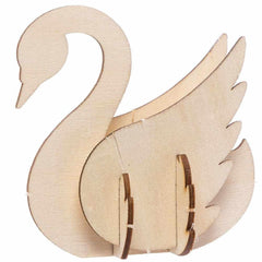 American Elm Bird Woodcraft Model Kits, Arts and Crafts for Kids,Brown Pack of 5