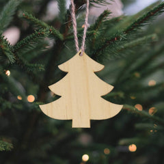 festive craft wooden Christmas ornaments