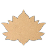 Brown paper leaf shape on a white background