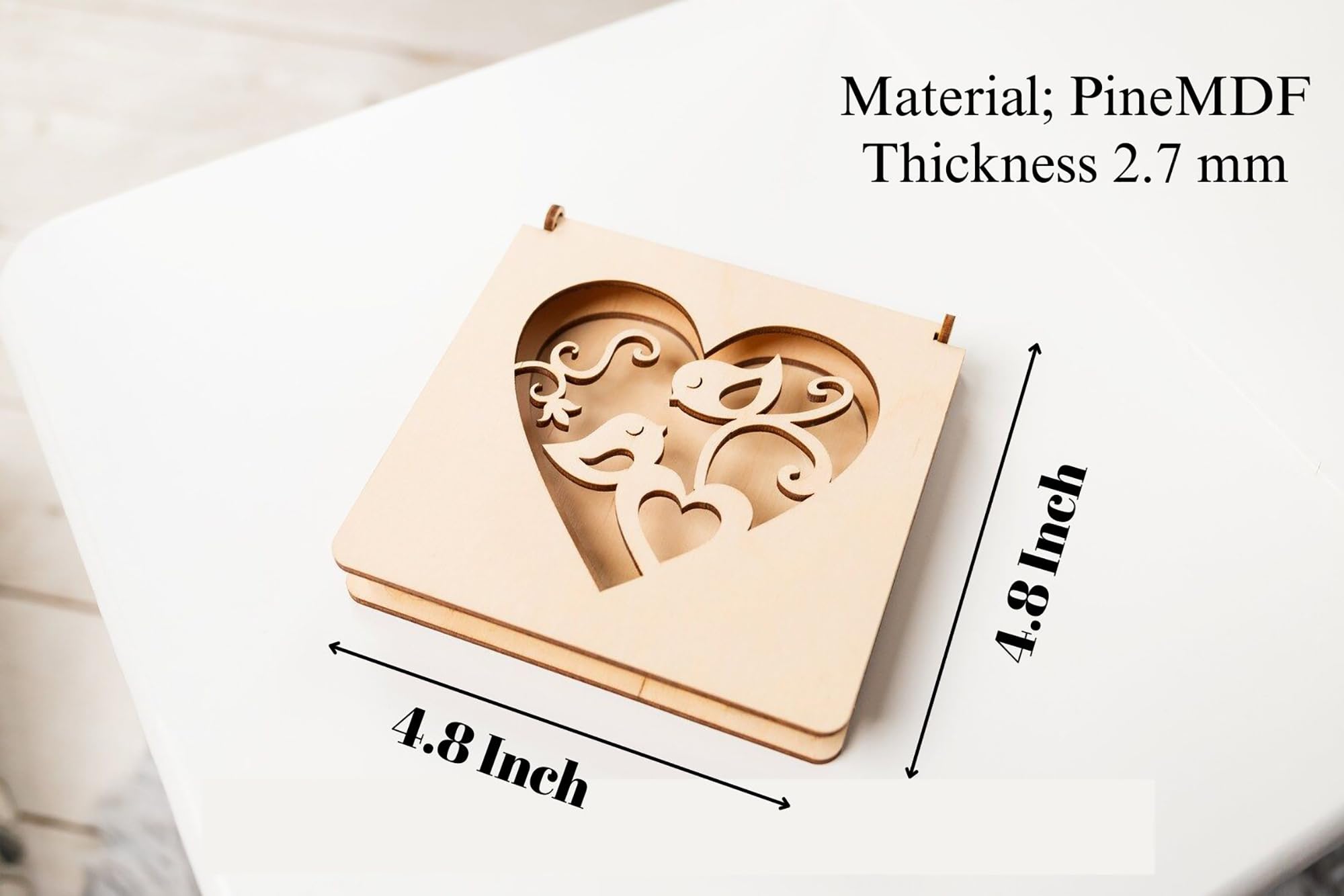 4 piece wooden box templates