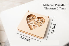 4 piece wooden box templates