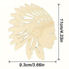 diy indian craft wood chips