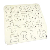 Cliths Wooden Education Puzzle Alphabet & Number Learning Toy Toddler Puzzle for Early Childhood Development Kids