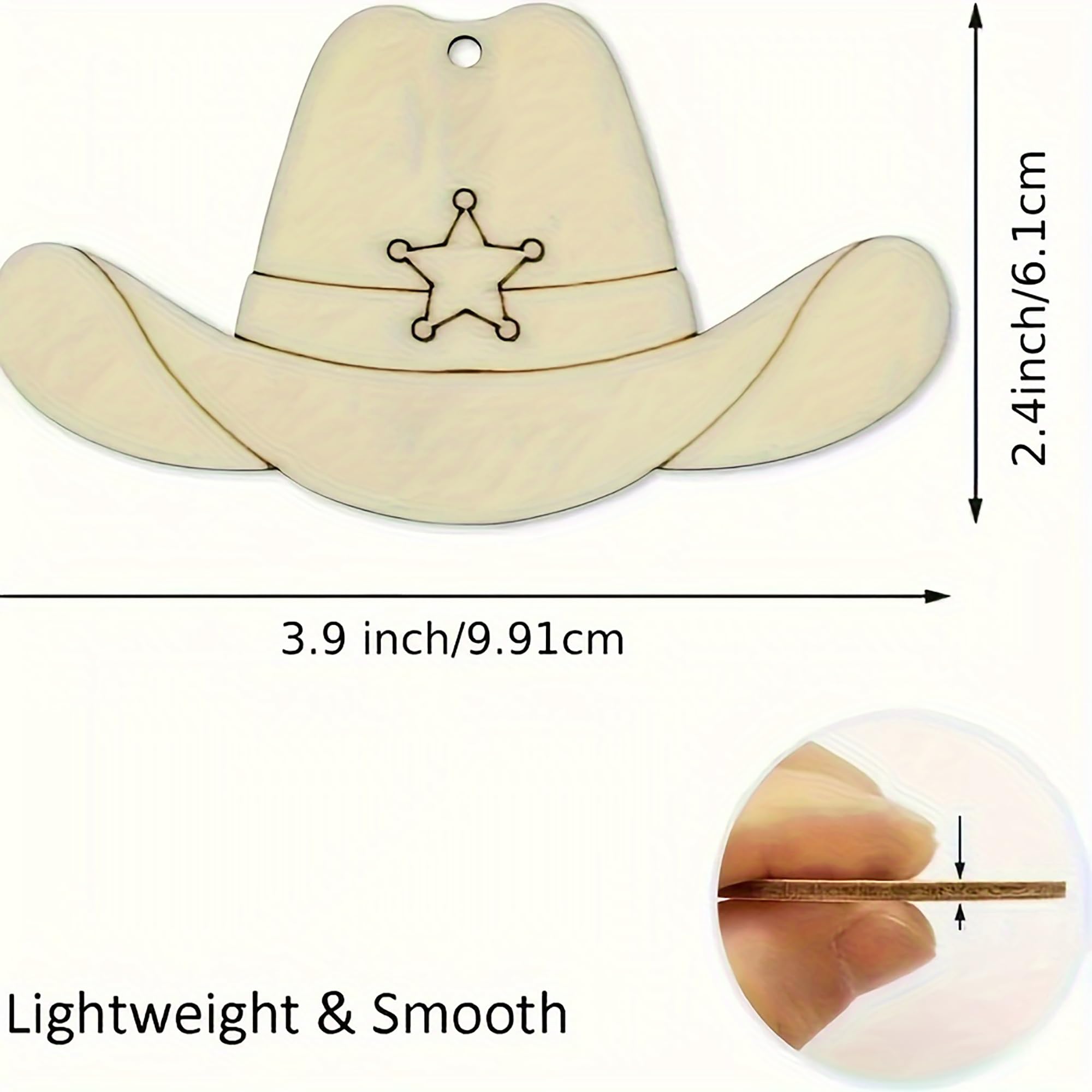 paintable cowboy hat cutouts