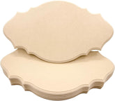 Whittlewud 8 Pcs Unfinished Wood Plaques DIY Craft Kit Beveled Edge Signs MDF for Wood Burning, Painting & Home Decor