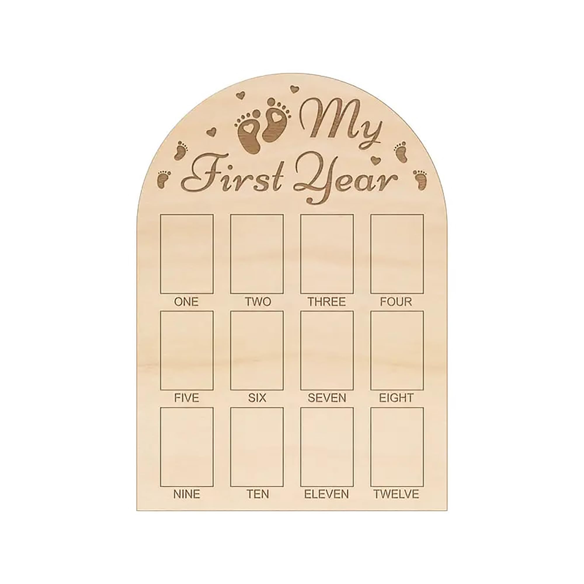 newborn growth keepsake picture collage for nursery décor