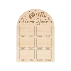 newborn growth keepsake picture collage for nursery décor