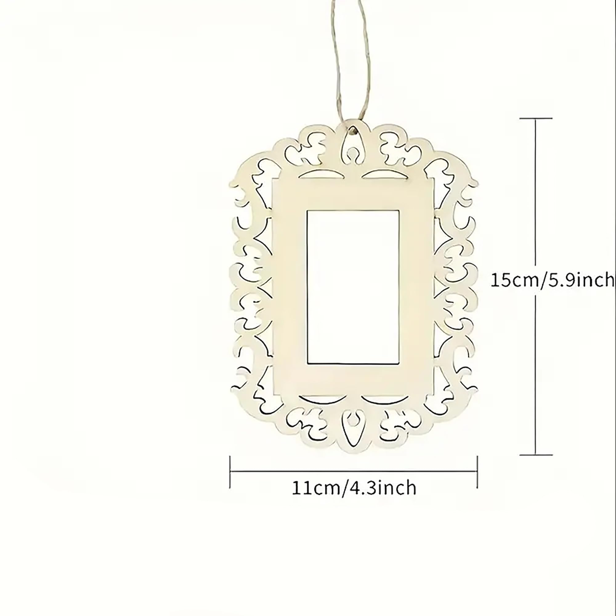 unfinished hollow wooden frames for diy craft projects