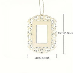 unfinished hollow wooden frames for diy craft projects