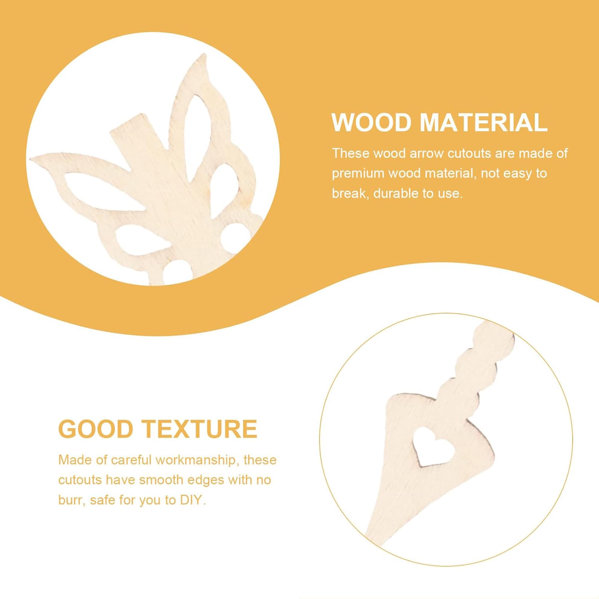 Wedding decoration supplies hollow wooden arrows for crafts