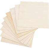 Cliths 20 Pcs Blank Wood Slices Square MDF Sheets for DIY Craft, Painting, Wood Burning, Laser Engraving, Natural Wood Boards for Art Projects