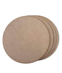 Cliths Round Wooden Cutouts Blank Craft Circles DIY Home Decor Signs Discs for Painting (4 Pcs per Size)