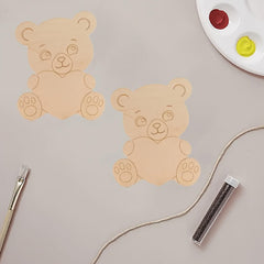 unfinished bear and heart blanks