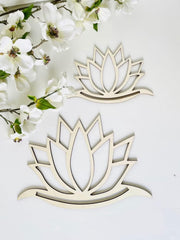 wooden lotus flower mdf lotus cutout lotus flower for decoration lotus cutout hanging home decoration items