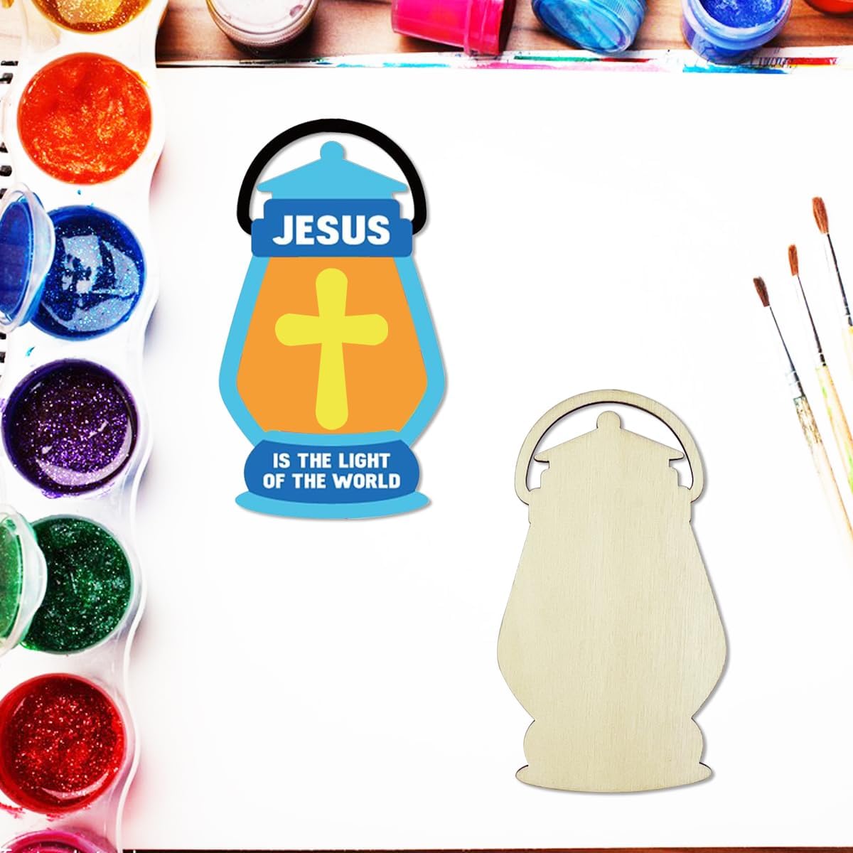 Wooden oil lamp ornaments for festivals