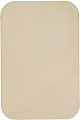 Beige bath mat on a white background
