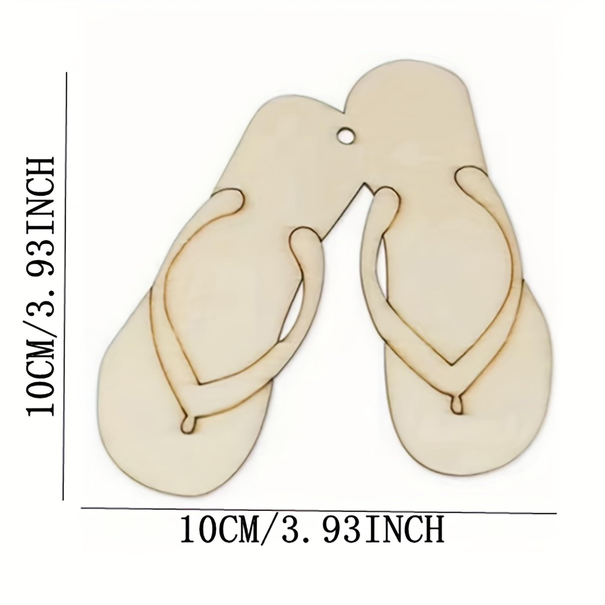 wooden flip flop cutouts
