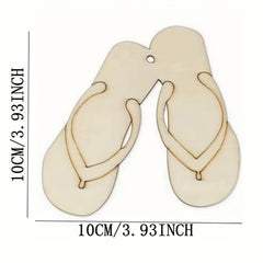 wooden flip flop cutouts