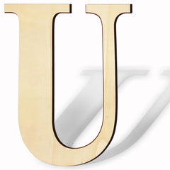 Gold letter 'U' on a white background