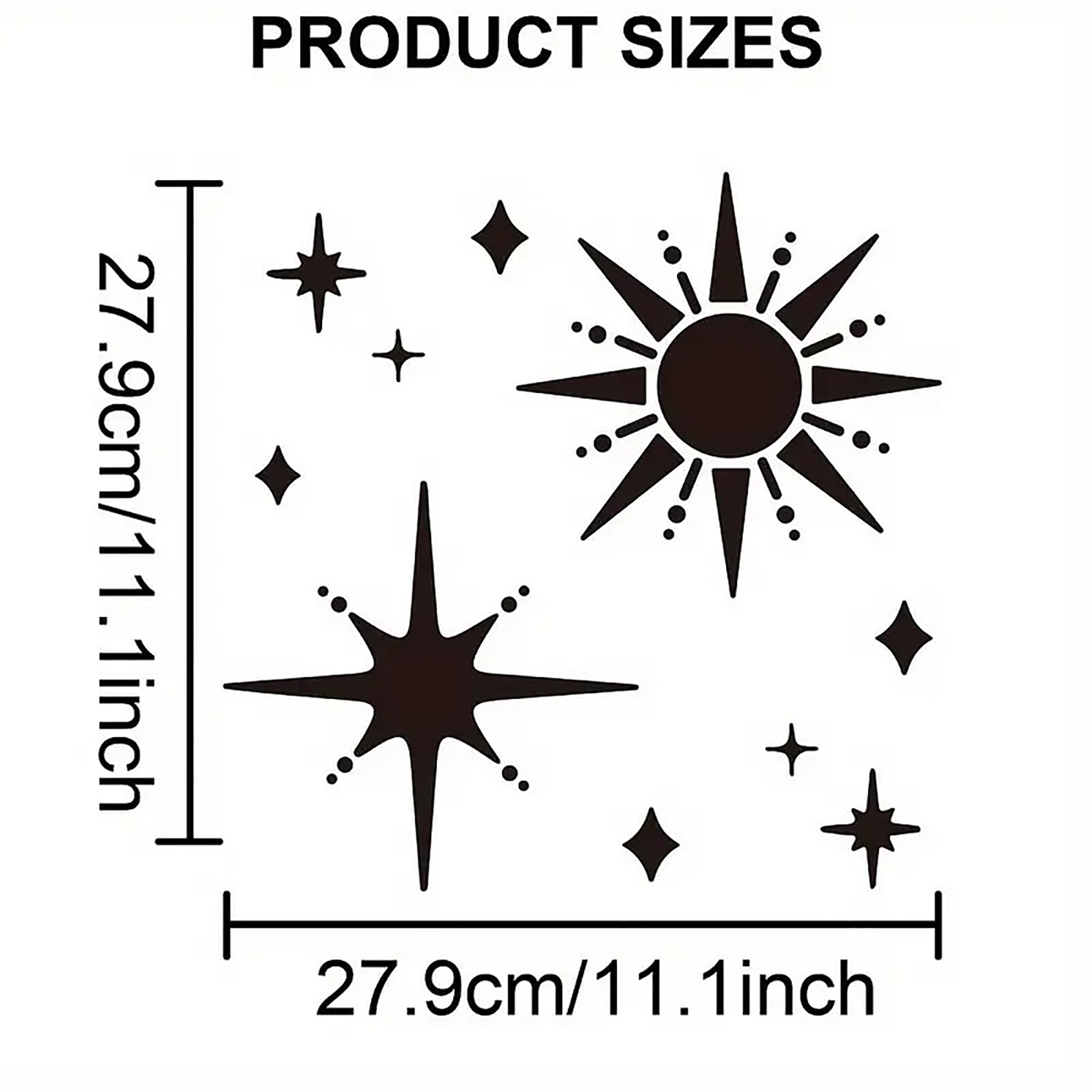 sunshine craft stencil set