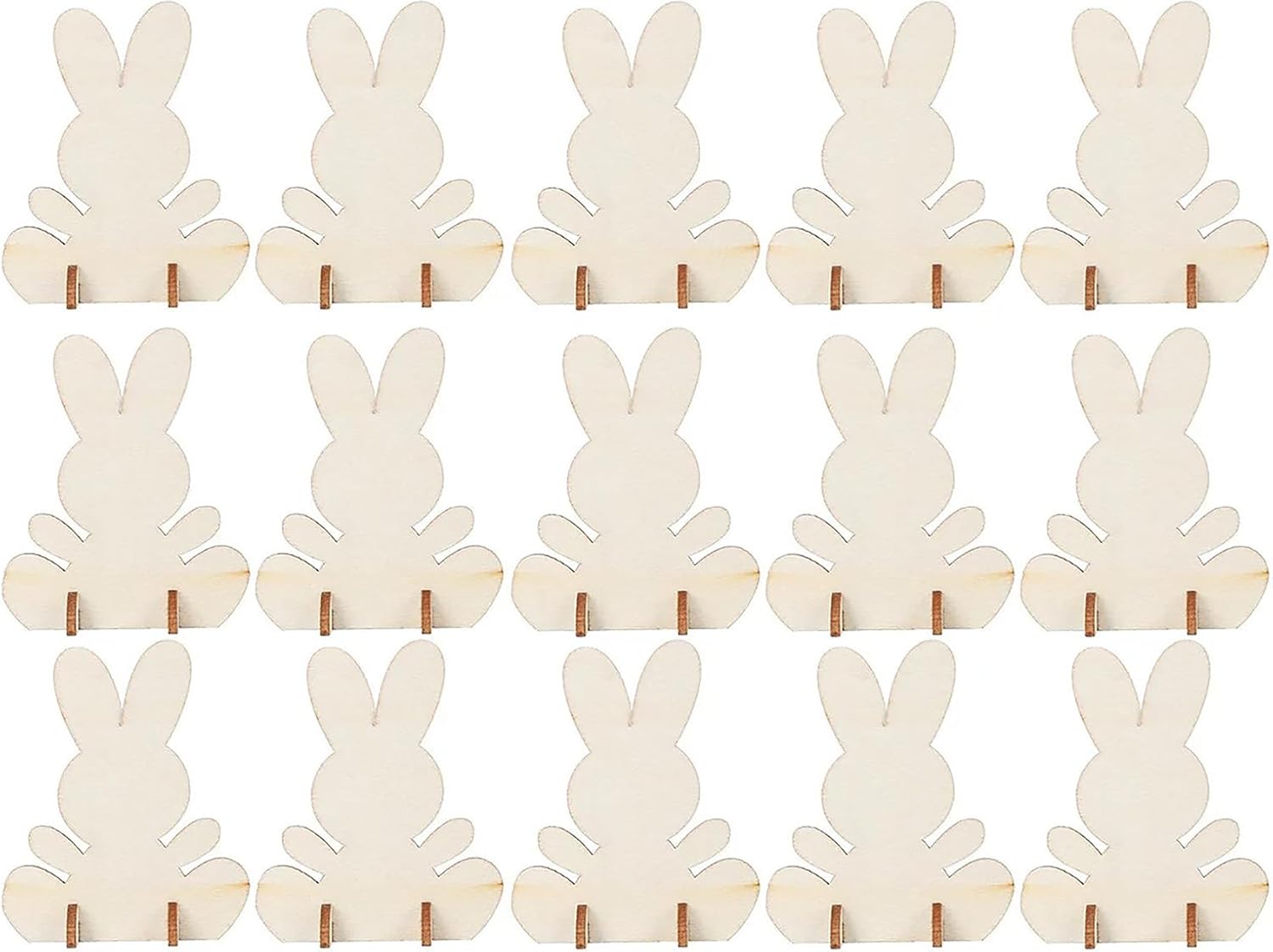 Wooden Rabbit Craft Shapes