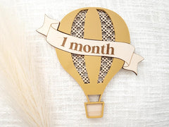 hot air balloon baby milestone cards