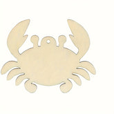 diy crab shaped mdf ornaments kids wooden sea animal craft