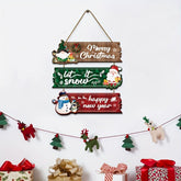 Christmas hanging sign boards set of 3