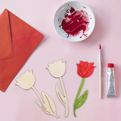 floral wooden ornaments for home décor