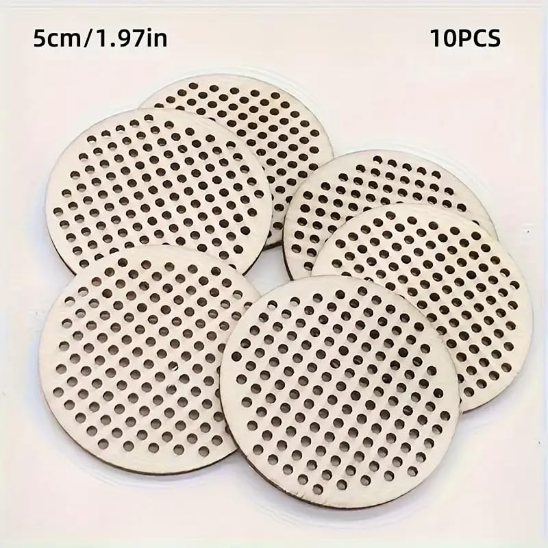 wooden circle cutouts