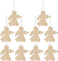 Christmas tree hanging wooden decorations