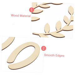 Wooden leaf-shaped cutout with smooth edges on a white background
