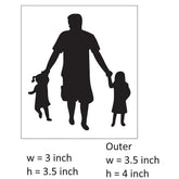 father daughter stencil reusable