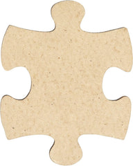 Cliths 100 Blank Wooden Puzzle Pieces Jigsaw Crafts DIY Customizable Art Projects Painting Blanks