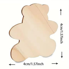 diy wooden bear craft blanks