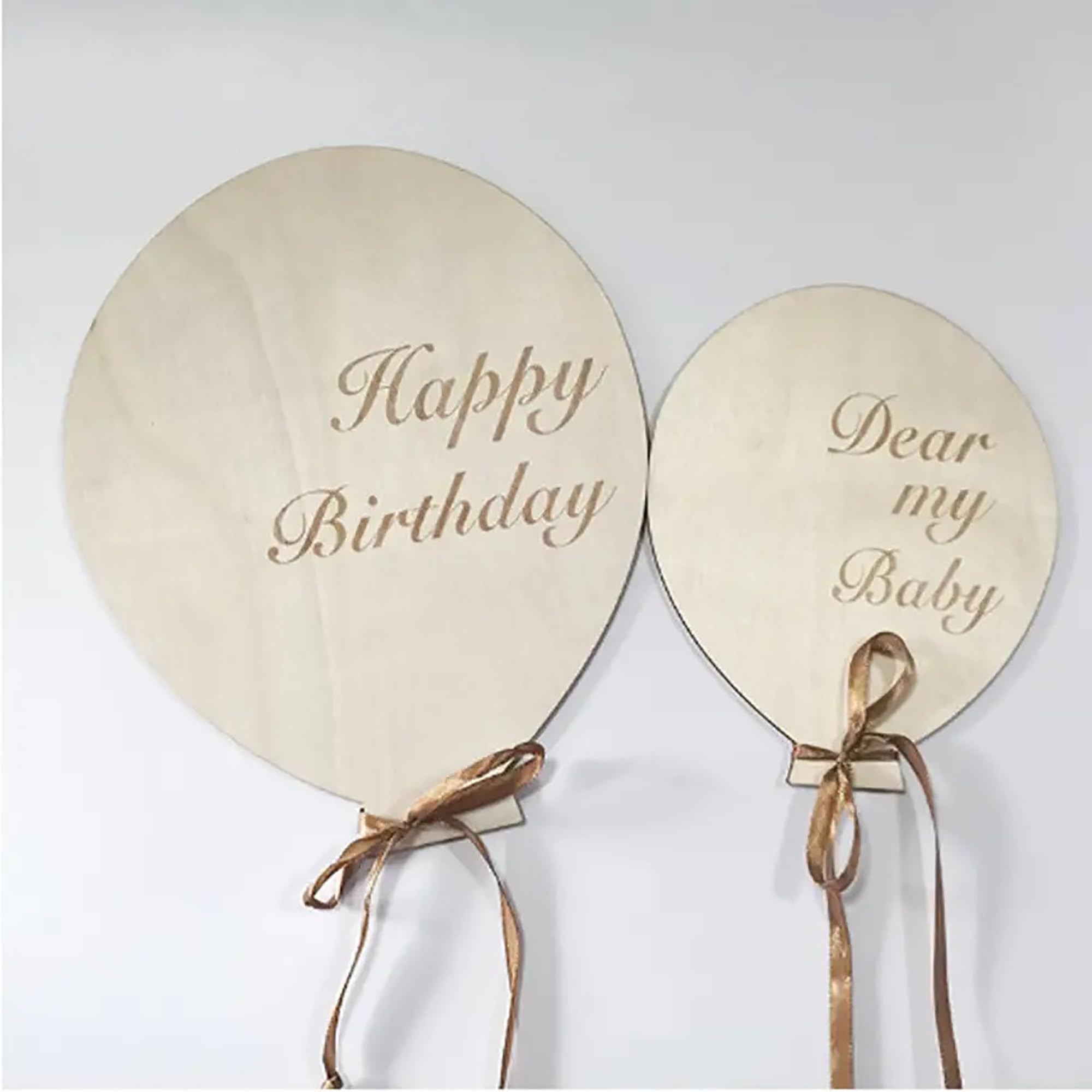 unfinished wooden hot air balloon wall decor for birthday
