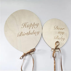 unfinished wooden hot air balloon wall decor for birthday