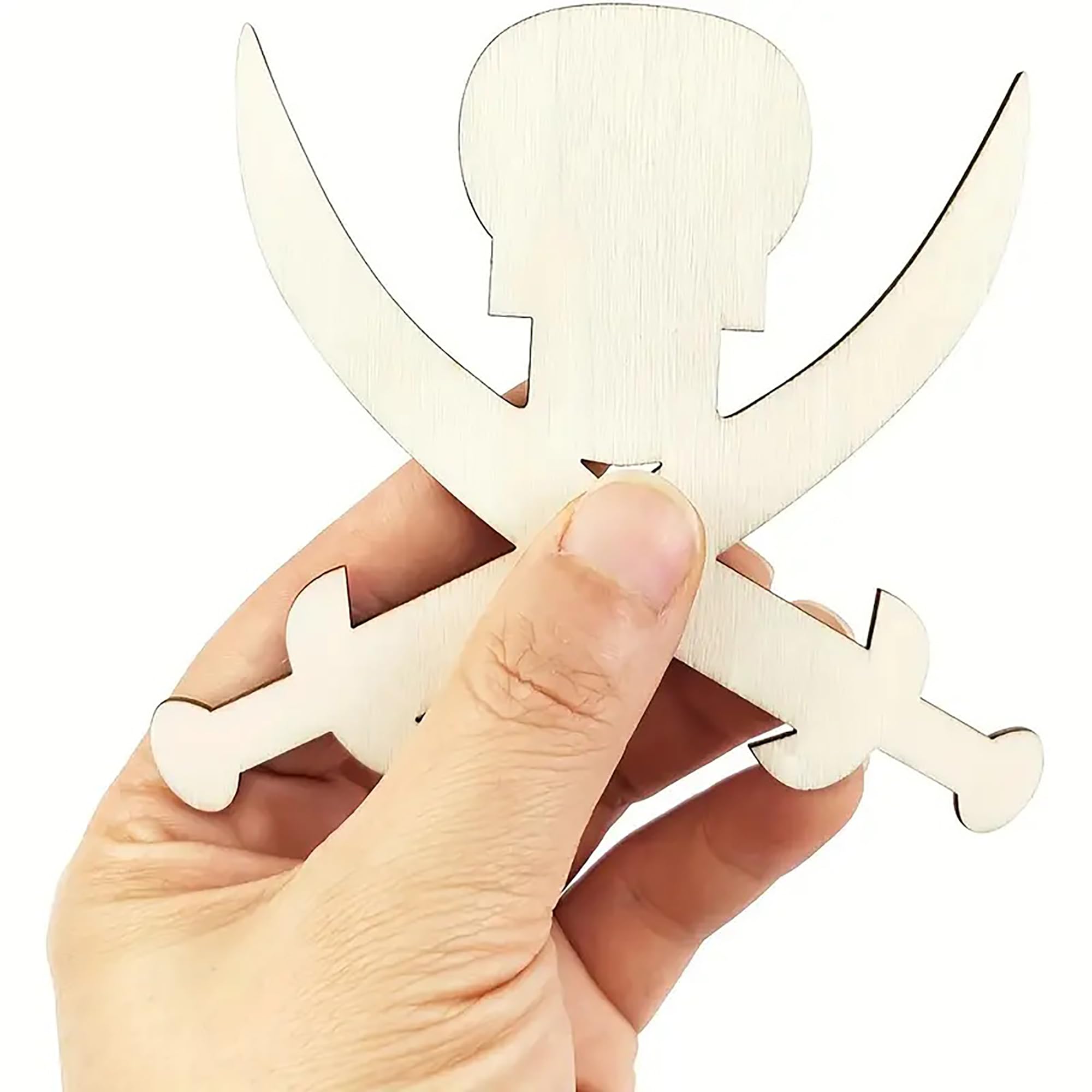 lightwood hanging ornaments crossed swords for painting