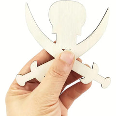 lightwood hanging ornaments crossed swords for painting