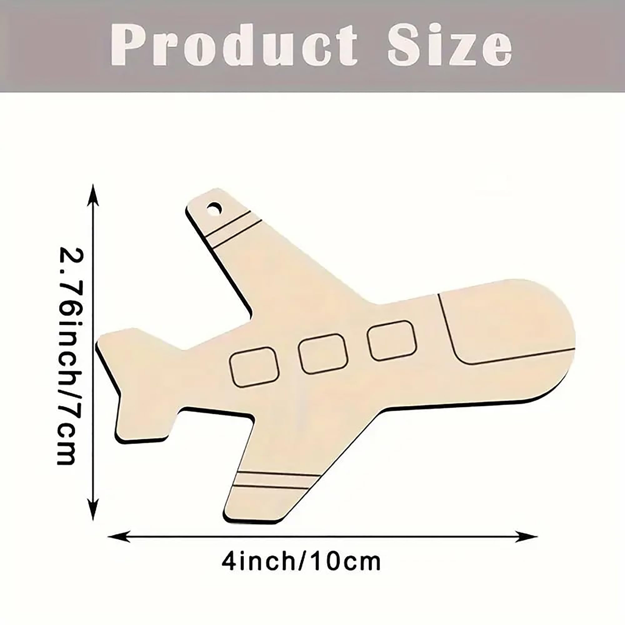 Unfinished wooden airplane cutouts for crafting projects