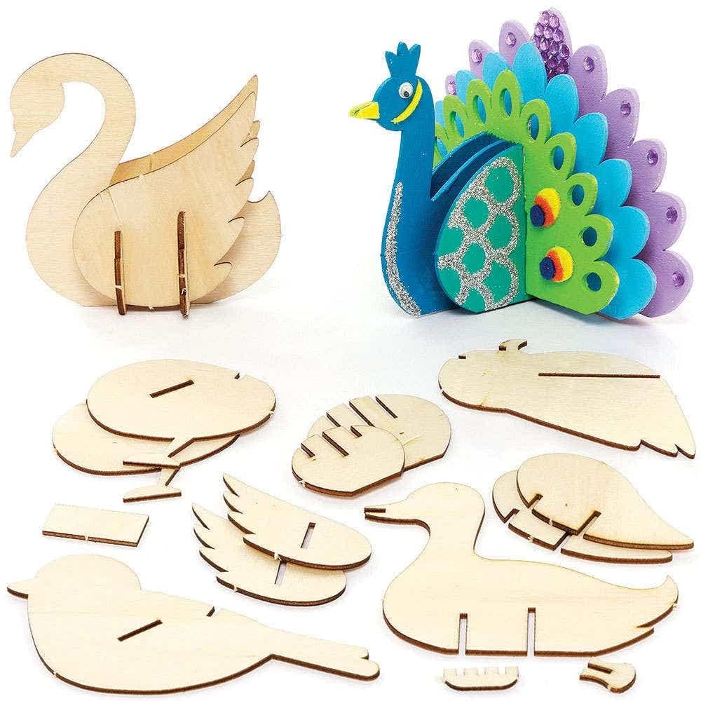 unfinished wooden animal cutouts animal craft kit for kids MDF craft board animals for kids DIY animal crafts cutouts for kids craft set