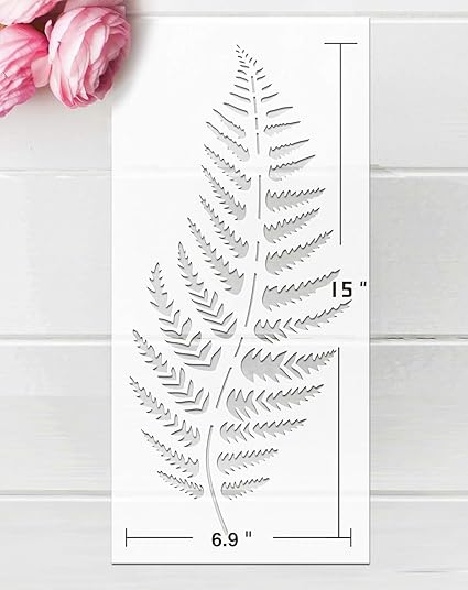 tropical leaf template for diy decor