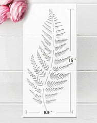 tropical leaf template for diy decor