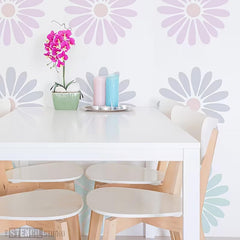 floral painting stencil for walls
