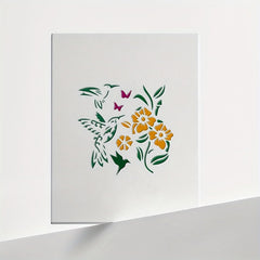 nature stencil for canvas painting designs