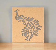 Cliths Wooden Peacock Stencil for Wall Painting Diwali Rangoli Mandala Art DIY Craft Projects