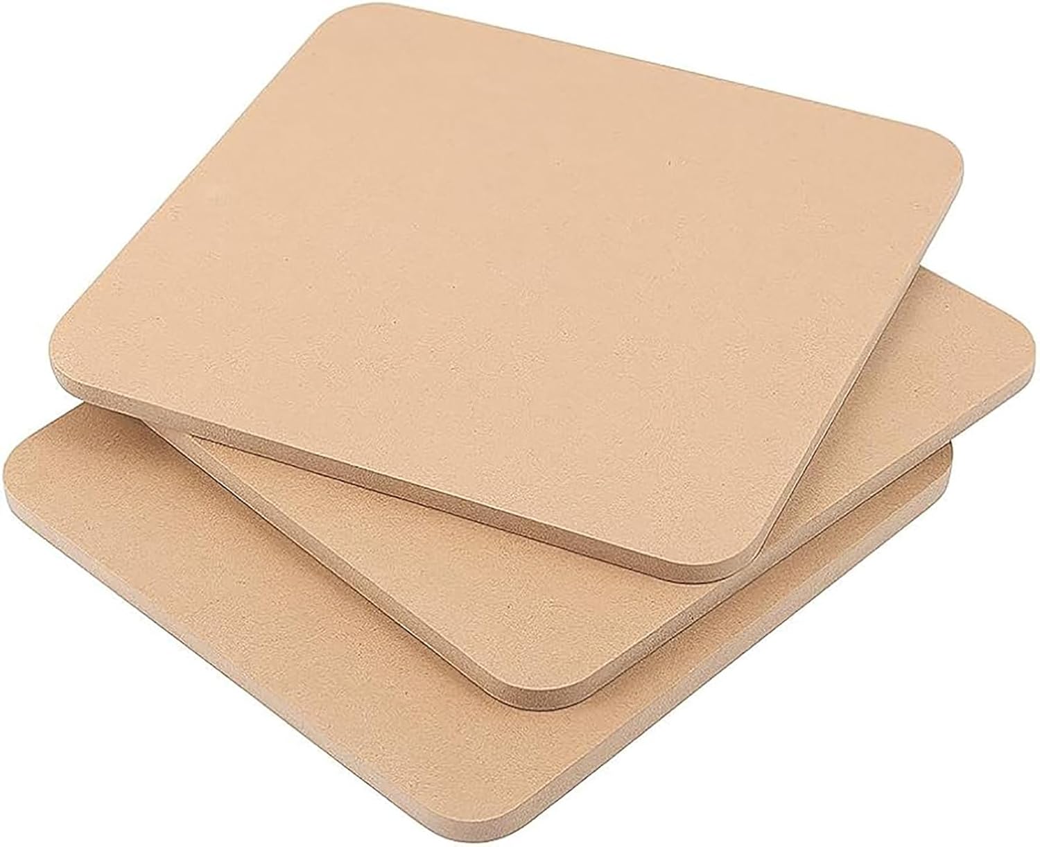 round corner square mdf base for painting