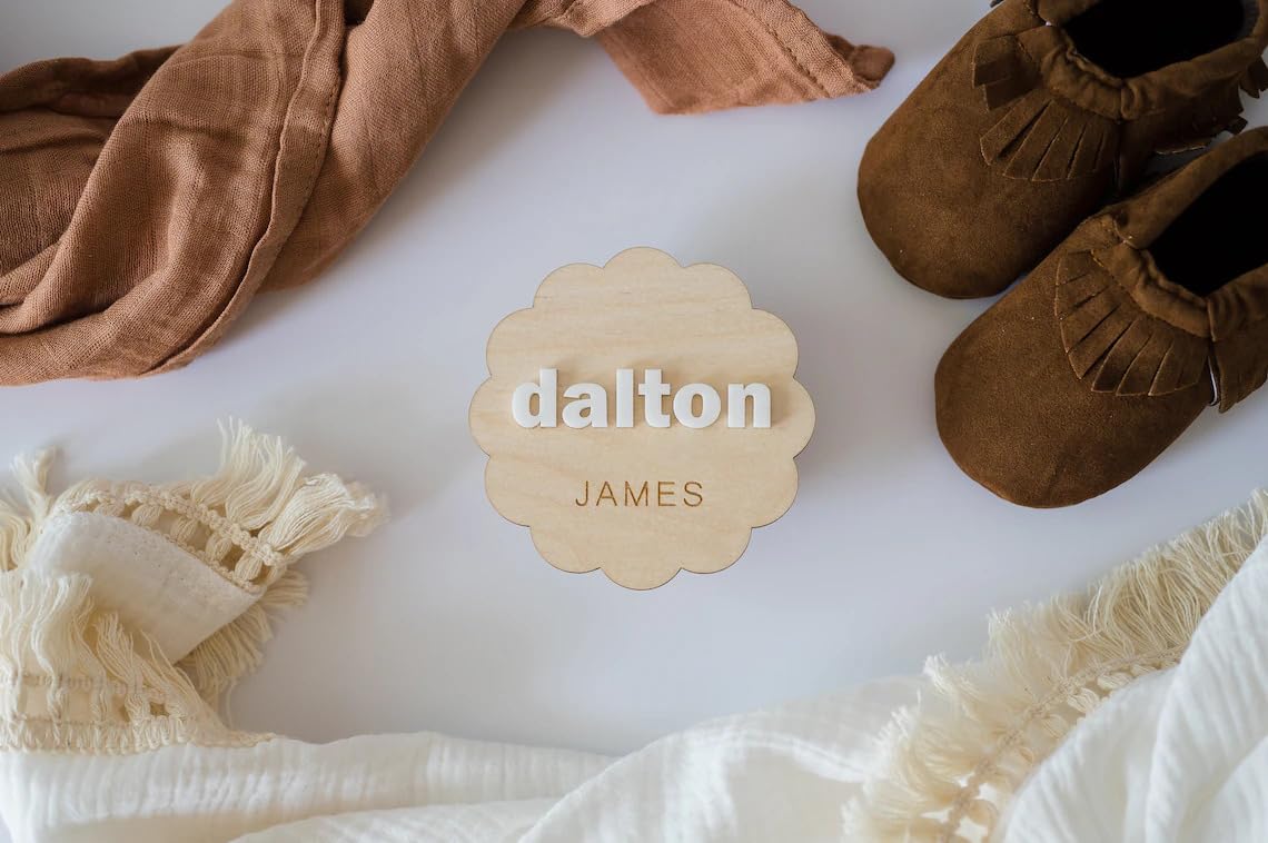 baby milestone props wooden