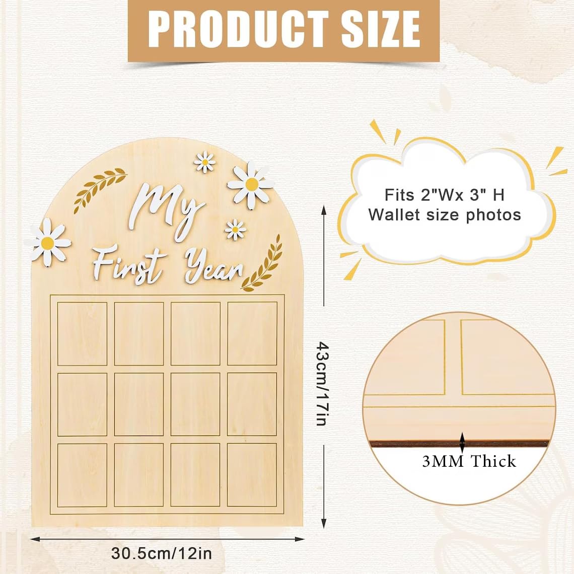 wooden photo props newborn